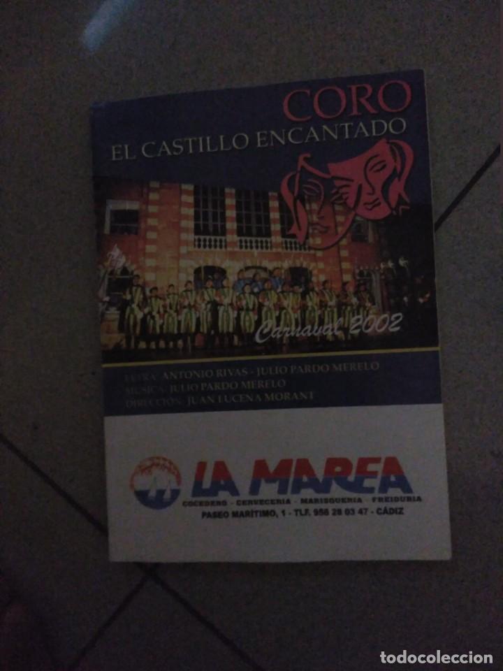 M&uacute;sica de colecci&oacute;n: carnaval de cadiz coro el castillo encantado libreto