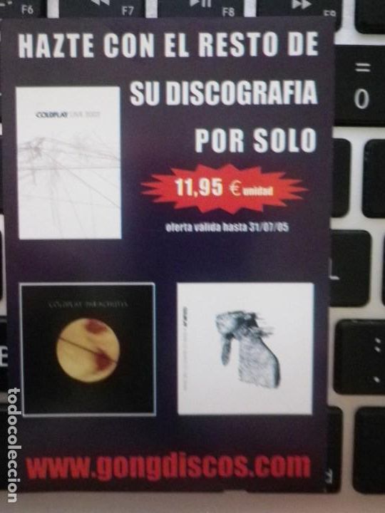 M&uacute;sica de colecci&oacute;n: FLYER COLDPLAY X&Y PROMO DISCO - Foto 2