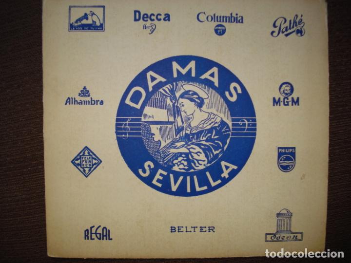 Collectible Music: funda de de discos de la tienda casa DAMAS , SEVILLA.