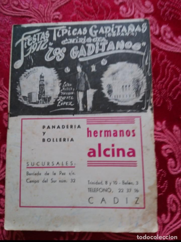 M&uacute;sica de colecci&oacute;n: carnaval de cadiz  libreto chirigota los gaditanos  1972
