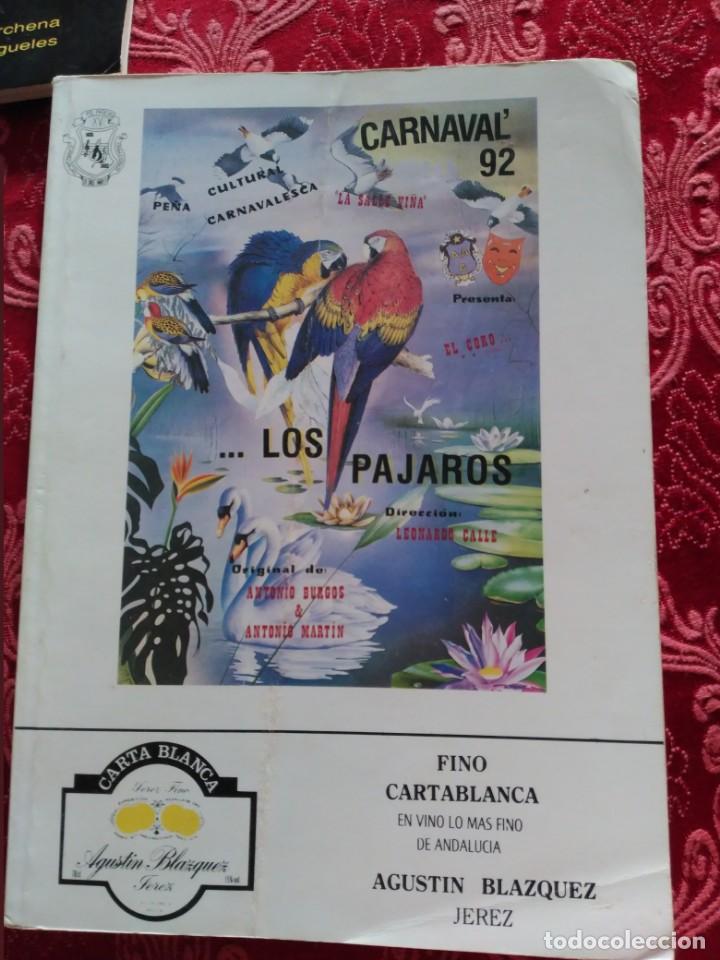 M&uacute;sica de colecci&oacute;n: carnaval de cadiz libreto coro los pajaros 1992