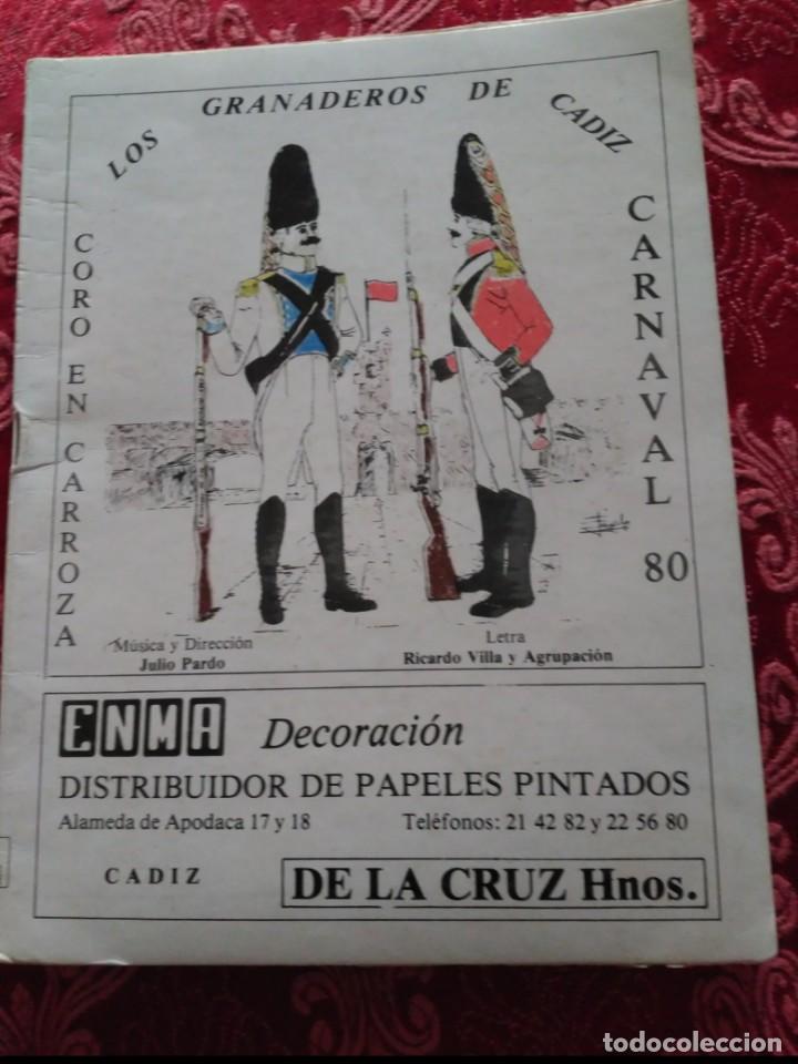 M&uacute;sica de colecci&oacute;n: carnaval de cadiz coro los granaderos de cadiz 1980