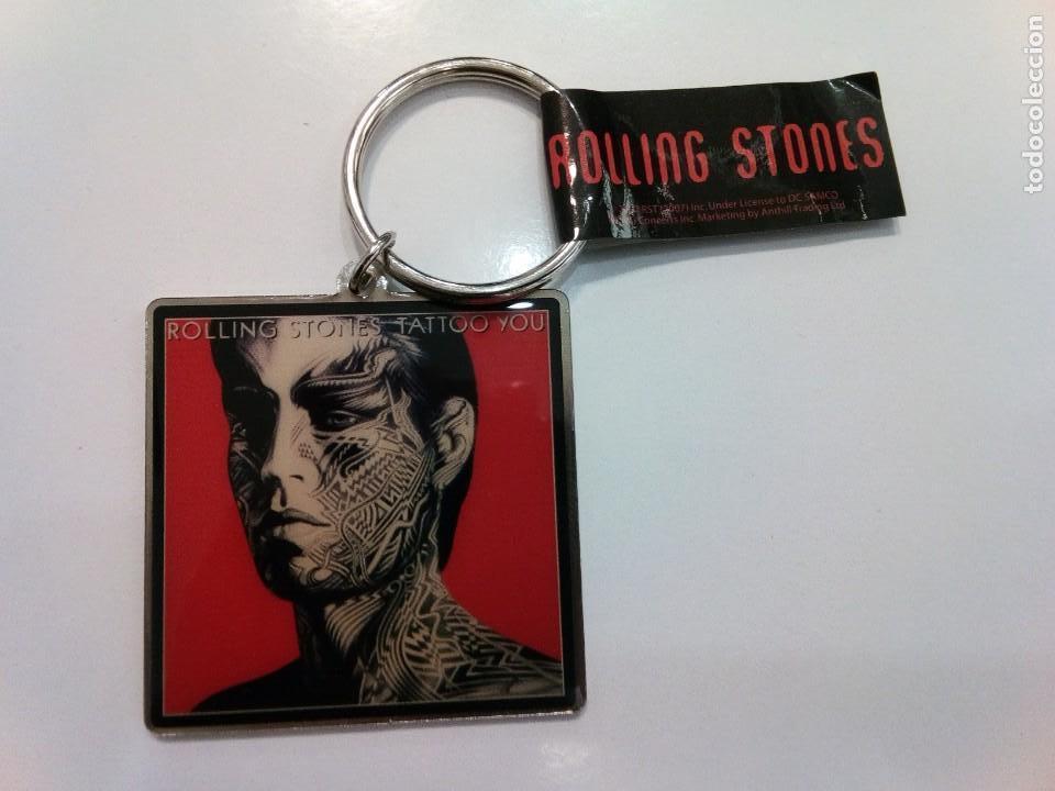 M&uacute;sica de colecci&oacute;n: LLavero de Metal: Rolling Stones - Tatto You - Nuevo