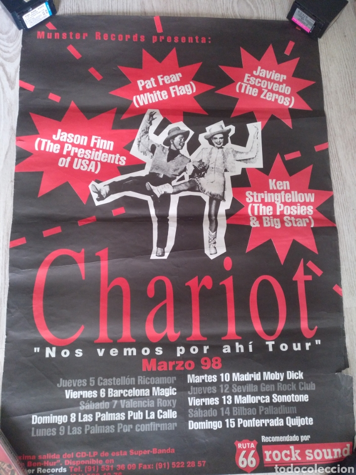 Musica di collezione: Cartel concierto Chariot White Flag The Posies 1998