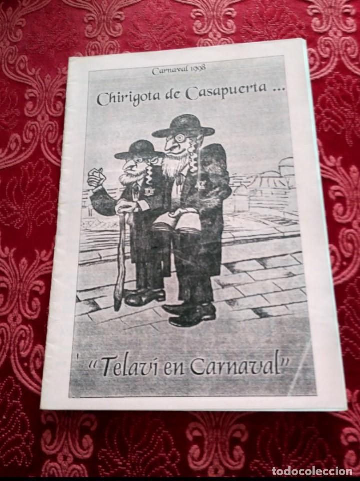 M&uacute;sica de colecci&oacute;n: carnaval de cadiz libreto callejera telavi en carnaval 1998