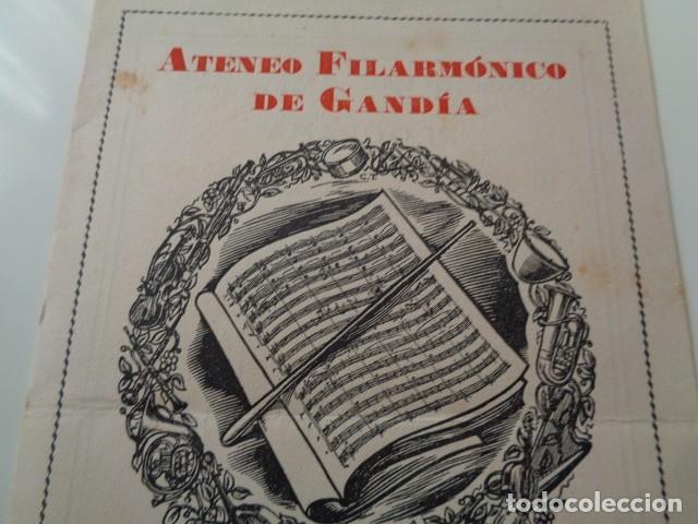 M&uacute;sica de colecci&oacute;n: GANDIA. VALENCIA. ATENEO FILARM&Oacute;NICO. CONCIERTO DE MUSICA RELIGIOSA. TEATRO GOYA. ABRIL 1952