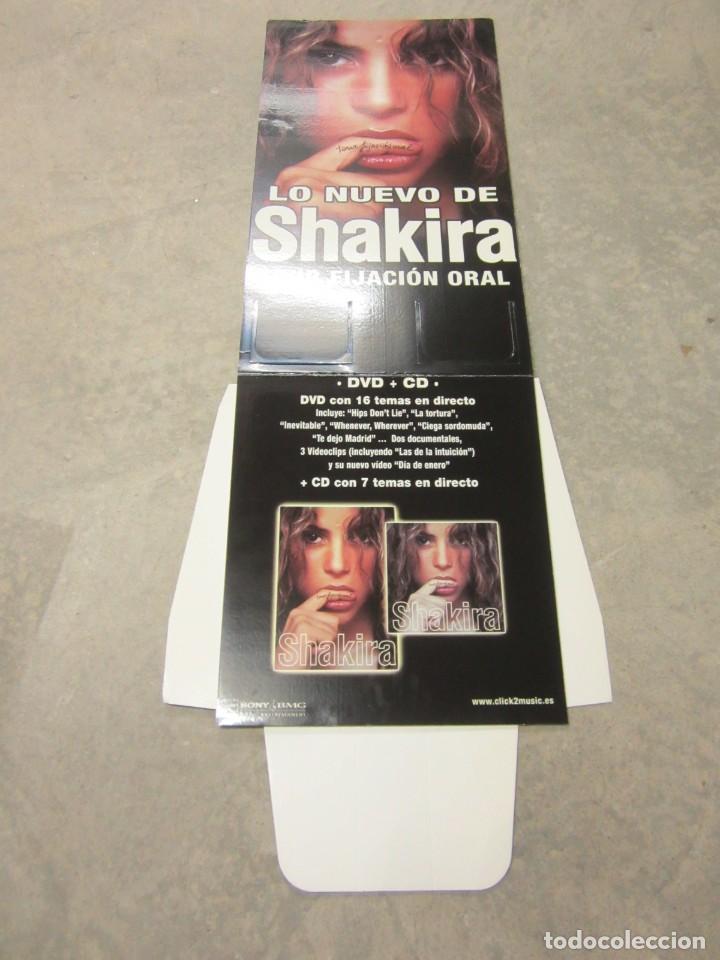 M&uacute;sica de colecci&oacute;n: DISPLAY PROMOCIONAL SHAKIRA FIJACION ORAL 1,4 M X 0,5 M .A&Ntilde;O 2005. OFICIAL