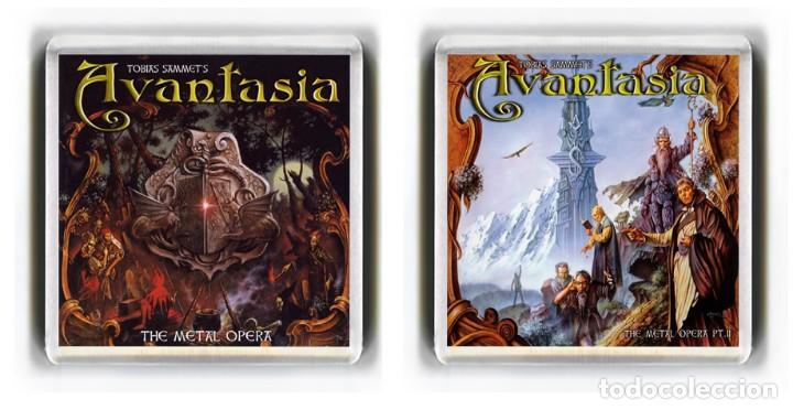 M&uacute;sica de colecci&oacute;n: LOTE IMANES ACRILICOS - MUSICA AVANTASIA TOBIAS SAMMET THE METAL OPERA PARTE I Y PARTE II.