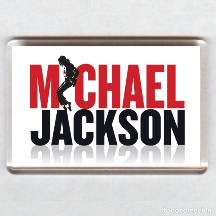 M&uacute;sica de colecci&oacute;n: IMAN acr&iacute;lico NEVERA - MICHAEL JACKSON - Foto 1