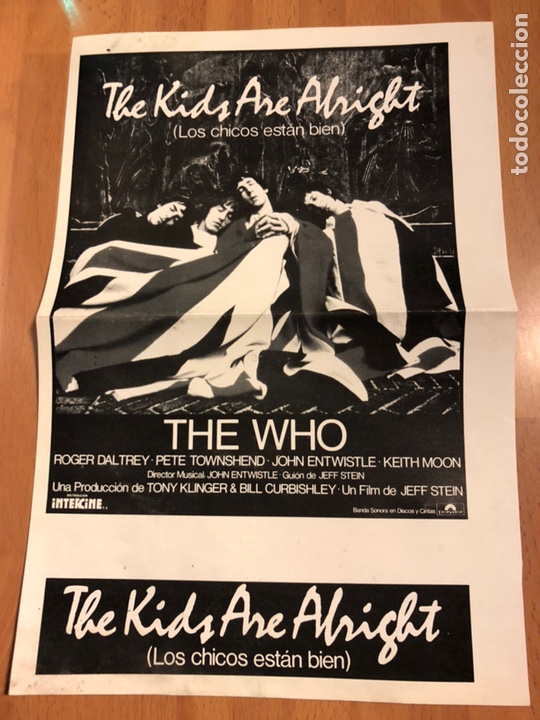 M&uacute;sica de colecci&oacute;n: Clich&eacute; para prensa The Who the kids are allright los chicos est&aacute;n bien 29x21 cm