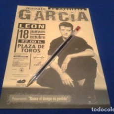 Música de colección: CARTEL CONCIERTO ( MANOLO GARCIA ) NUNCA EL TIEMPO ES PERDIDO JUEVES 18 OCTUBRE 2001 LEON