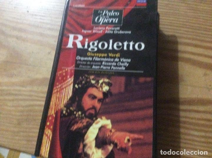 Musique de collection: RIGOLETO LUCIANO PAVAROTTI ORQUESTA FILARMONICA DE VIENA CON FOLLETO PELICULA VHS