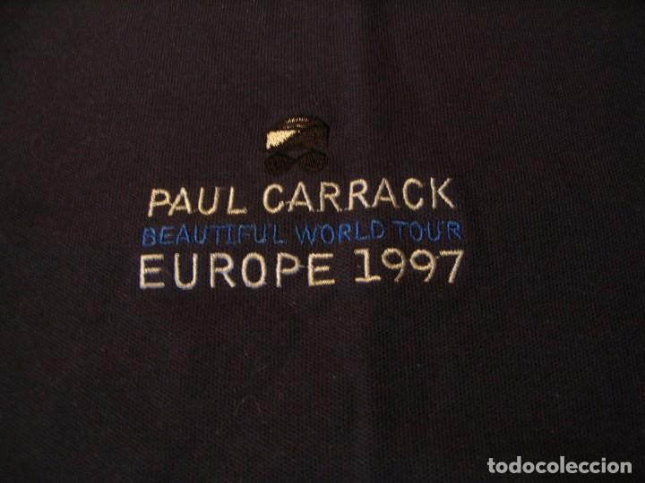 M&uacute;sica de cole&ccedil;&atilde;o: PAUL CARRACK POLO VINTAGE GIRA TOUR BEAUTIFUL WORLD EUROPE 1997 T-SHIRT