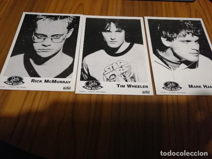 M&uacute;sica de colecci&oacute;n: ASH. 3 TARJETAS DE MARK HAMILTON. TIM WHEELER. RICK MCMURRAY.. ASH FAN CLUB. BUEN ESTADO. RARAS