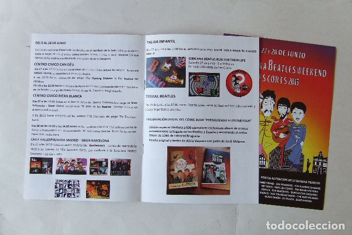 M&uacute;sica de colecci&oacute;n: PROGRAMA BARCELONA BEATLES WEEKEND 2015 + FLYER - Foto 3