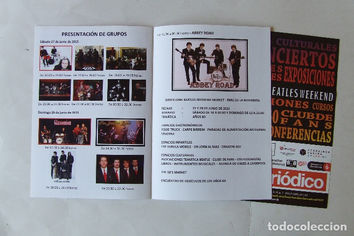 M&uacute;sica de colecci&oacute;n: PROGRAMA BARCELONA BEATLES WEEKEND 2015 + FLYER - Foto 4