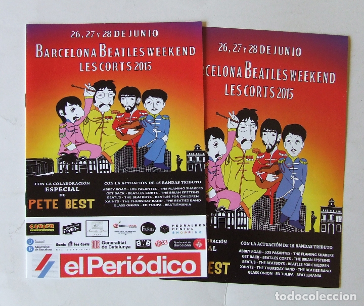 M&uacute;sica de colecci&oacute;n: PROGRAMA BARCELONA BEATLES WEEKEND 2015 + FLYER - Foto 1