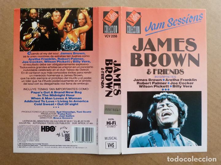 M&uacute;sica de colecci&oacute;n: Caratula concierto de video VHS James Brown and friends