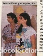 M&uacute;sica de colecci&oacute;n: RECORTE/ARTICULO 1986 - ANTONIO FLORES HIJO DE LOLA FLORES Y SU ESPOSA ANA
