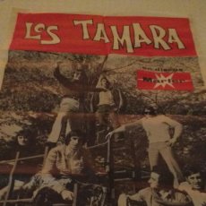Música de colección: POSTER PUBLICITARIO ORIGINAL DEL AÑO 1971 DEL GRUPO VOCAL GALLEGO, LOS TAMARA