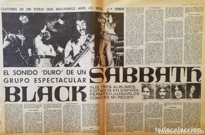 M&uacute;sica de colecci&oacute;n: BLACK SABBATH, PAG. CENTRAL DISCO-EXPRES 1972 - Foto 1
