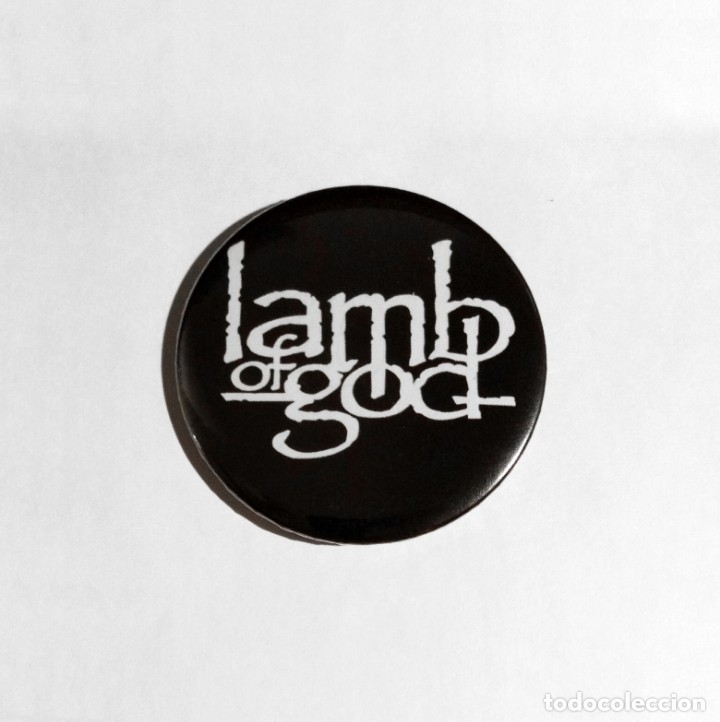 LAMB OF GOD - LOGO CHAPA 59MM (CON IMPERDIBLE) - GROOVE METAL METALCORE (Música - Varios)