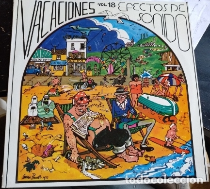 M&uacute;sica de colecci&oacute;n: VACACIONES EFECTOS DE SONIDO VOL. 18. LP. - - Foto 1