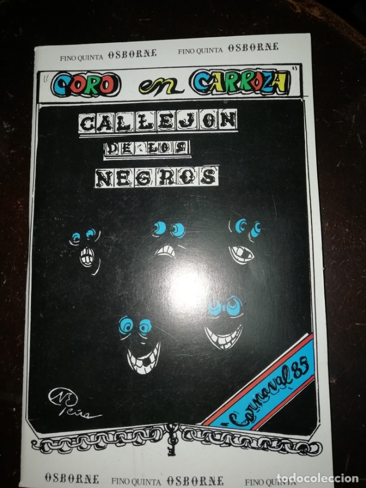 M&uacute;sica de colecci&oacute;n: Carnaval de C&aacute;diz libreto coro callej&oacute;n de los negros