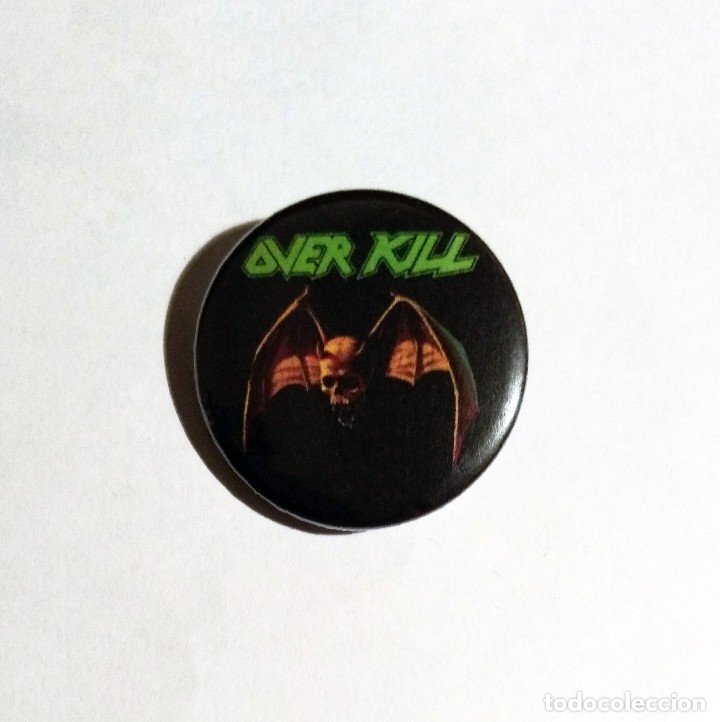 M&uacute;sica de colecci&oacute;n: OVERKILL - HORRORSCOPE CHAPA 31mm (CON IMPERDIBLE) - THRASH METAL