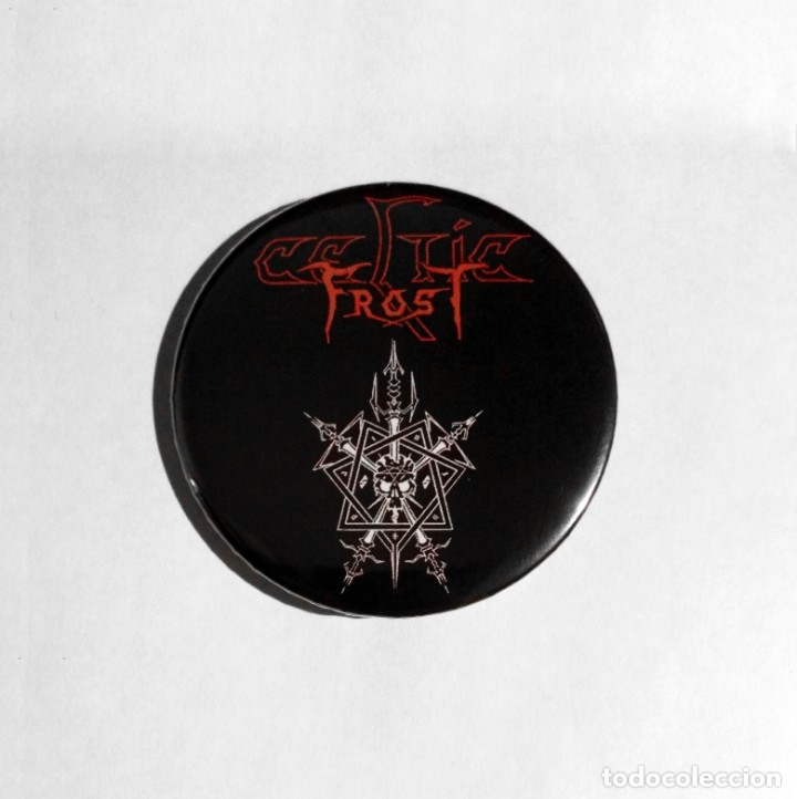 Musique de collection: CELTIC FROST - MORBID TALES CHAPA 59mm (CON IMPERDIBLE) - THRASH METAL
