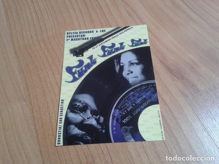 M&uacute;sica de colecci&oacute;n: Folleto -- 2&ordm; Marathon Funk -- Donistia, Septiembre 2003 -- Luis Beltza, Funky Cabrones, Alex