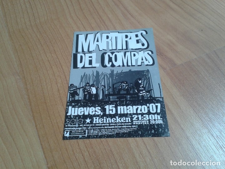 M&uacute;sica de colecci&oacute;n: Folleto -- M&aacute;rtires del Comp&aacute;s -- Concierto -- 15 Marzo 2007 -- Madrid