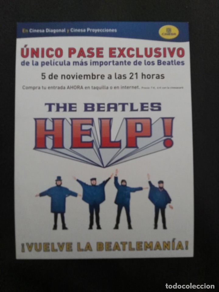 M&uacute;sica de colecci&oacute;n: PROGRAMA MANO REESTRENO ESPA&Ntilde;A HELP! THE BEATLES - Foto 1