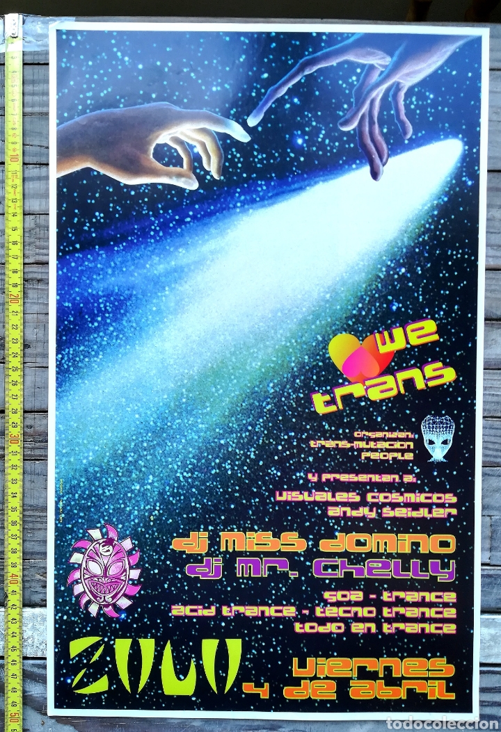 Musique de collection: Zulu we trance POSTER ORIGINAL CARTEL PROMOCIONAL DISCO IBIZA DISCOTECA