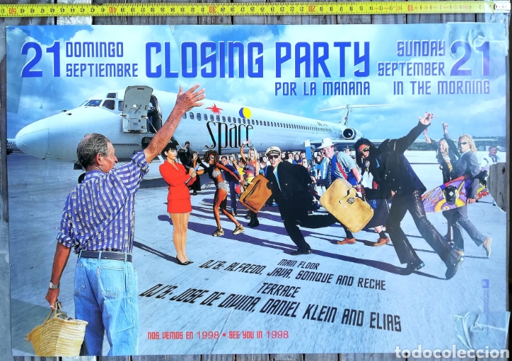 Musique de collection: SPACE Closing party SPACE DANCE IBIZA DISCO DISCOTECA CARTEL poster