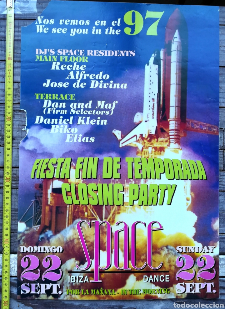 Musique de collection: Closing space 97 esquina rota poster cartel disco discoteca ibiza