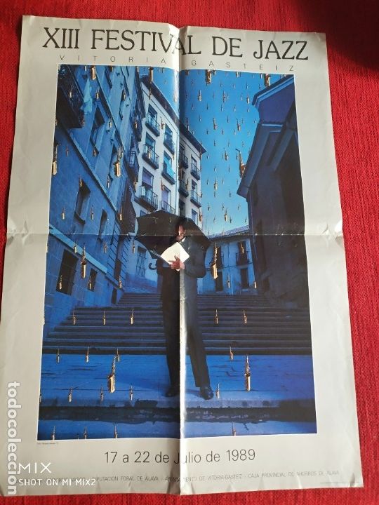 M&uacute;sica de colecci&oacute;n: P&Oacute;STER DE CALLE FESTIVAL DE JAZZ VITORIA 70x49 ctms