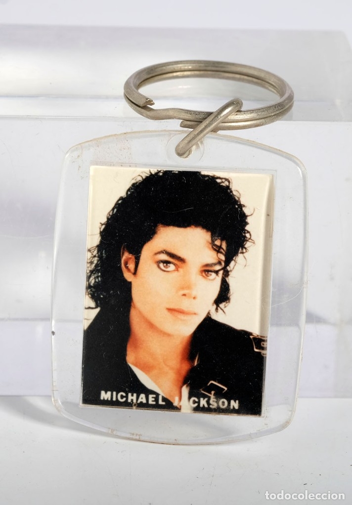 M&uacute;sica de colecci&oacute;n: Llavero Michael Jackson de metacrilato. A&ntilde;os `80
