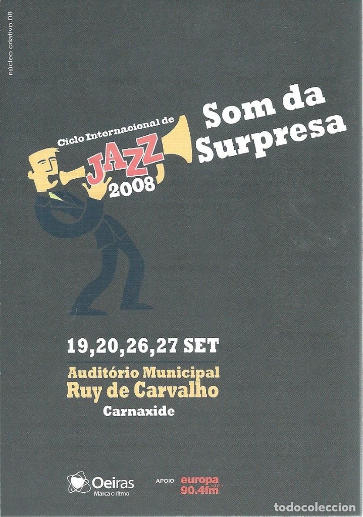 M&uacute;sica de colecci&oacute;n: FLY-ORQ. JAZZ MATOSINHOS-TOM HARREY QUINTET. -POSTAL ACTUACIONES LISBOA-
