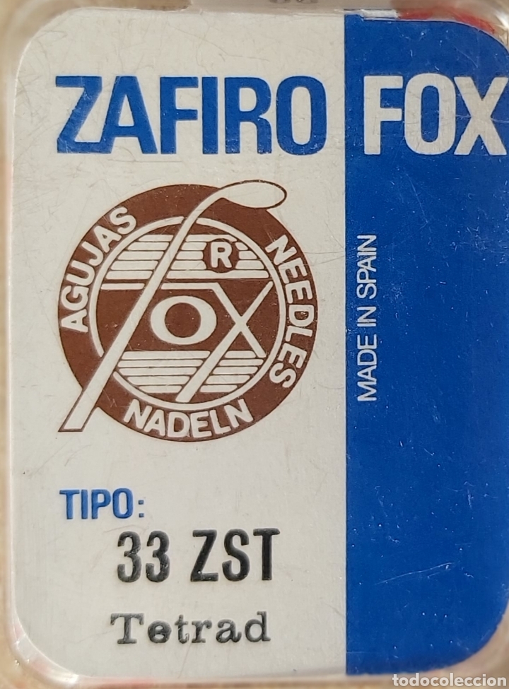 M&uacute;sica de colecci&oacute;n: AGUJA TOCADISCOS 33-ZST/ZAFIRO-FOX - Foto 2