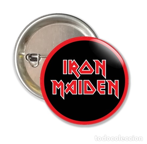 M&uacute;sica de colecci&oacute;n: CHAPA ALFILER 38 MM - MUSICA IRON MAIDEN