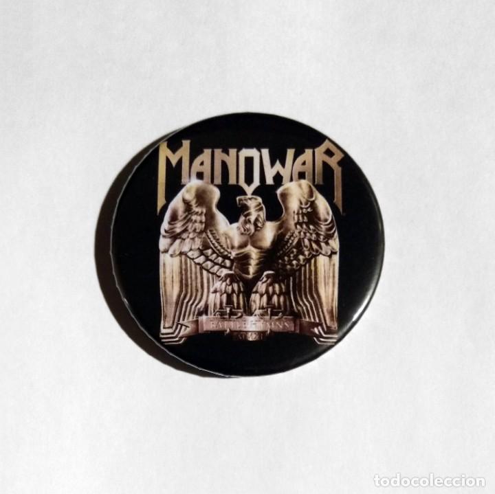 Collectible Music: MANOWAR - BATTLE HYMNS ABREBOTELLAS 59mm (CON IM&Aacute;N PARA NEVERA) - HEAVY METAL