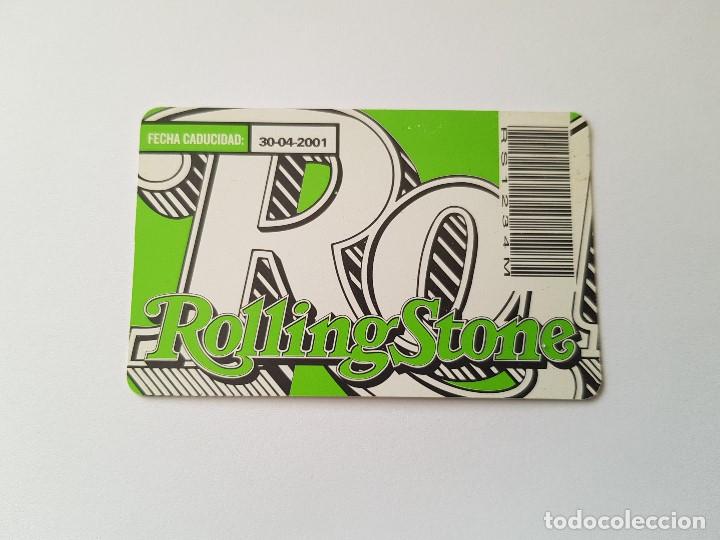 M&uacute;sica de colecci&oacute;n: Tarjeta socio Revista Rolling Stone (A&ntilde;o 2001)