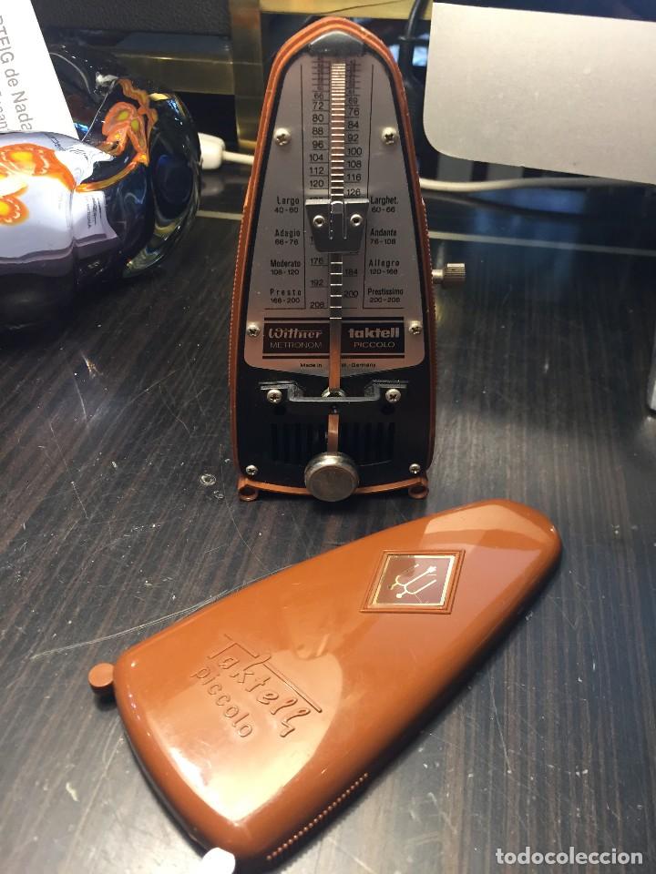 Collectible Music: METRONOMO ALEMAN A CUERDA MARCA WITTNER MODELO TAKTELL PICCOLO A&Ntilde;O 70 , FUNCIONA