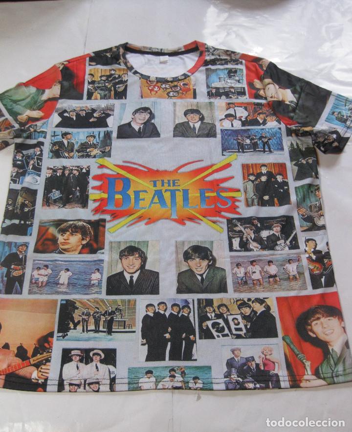 M&uacute;sica de colecci&oacute;n: CAMISETA THE BEATLES.IMPRESI&Oacute;N DE ALTA CALIDAD POR AMBOS LADOS CON DOS DIBUJOS DIFERENTES