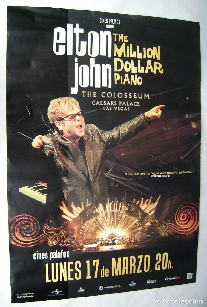 M&uacute;sica de colecci&oacute;n: ELTON JOHN. POSTER. 69,5 X 99,55 cms..