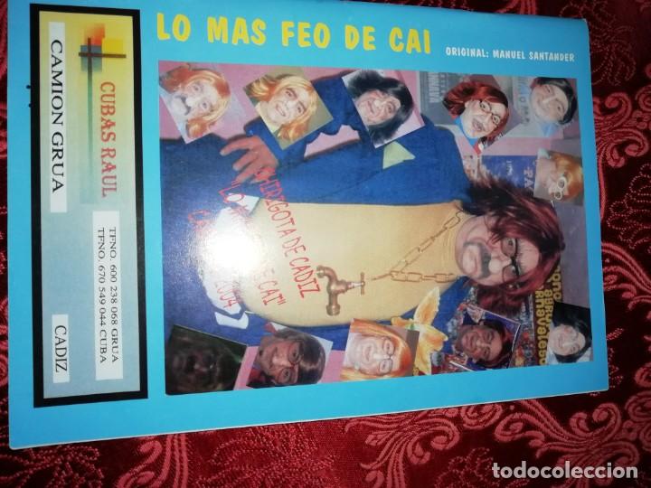 M&uacute;sica de colecci&oacute;n: Carnaval de C&aacute;diz libreto Los m&aacute;s feo de cai manolo santander