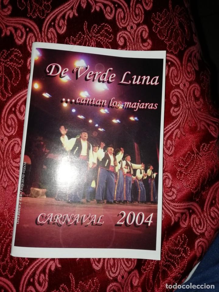 M&uacute;sica de colecci&oacute;n: Carnaval de C&aacute;diz libreto comparsa de verde luna 2004