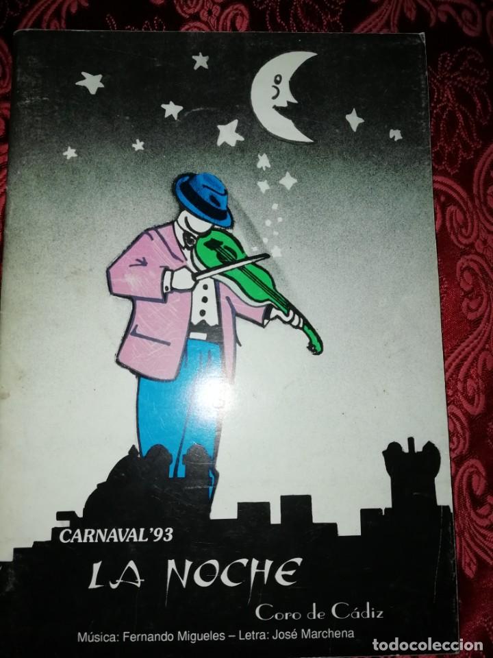 M&uacute;sica de colecci&oacute;n: Carnaval de C&aacute;diz libreto coro la noche 1993