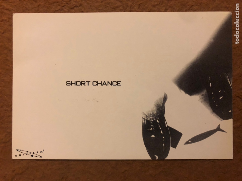 Collectible Music: SHORT CHANCE. POSTAL CIRCULADA PROMOCIONAL CONCIERTO EN SALA UNIVERSAL (BARCELONA) en 1990